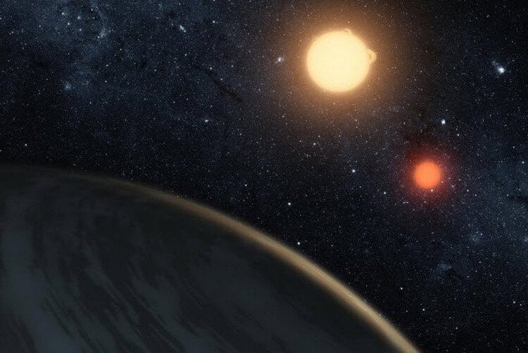 10 самых удивительных из обнаруженных экзопланет. Планета Кеплер-16b. Настоящий Татуин. Фото.