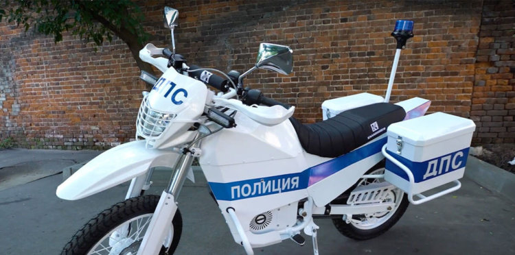 Концерн «Калашников» создал электробайк для полиции. Фото.