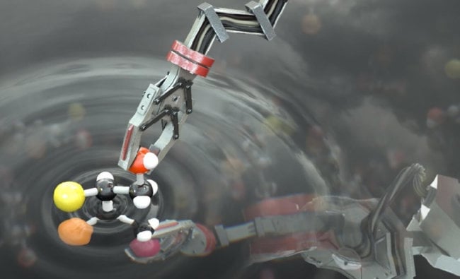 Создан первый в мире «молекулярный робот», способный строить молекулы. Фото.