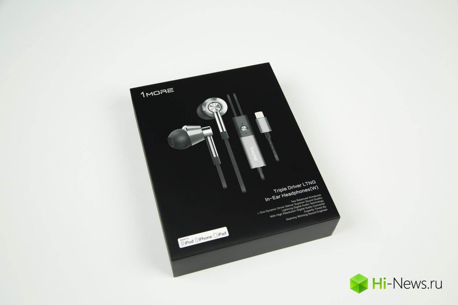 Обзор Lightning-версии наушников 1More Triple Driver Hybrid.. Фото.