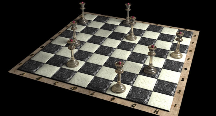 Шахматная задачка стоимостью миллион долларов. Фото.