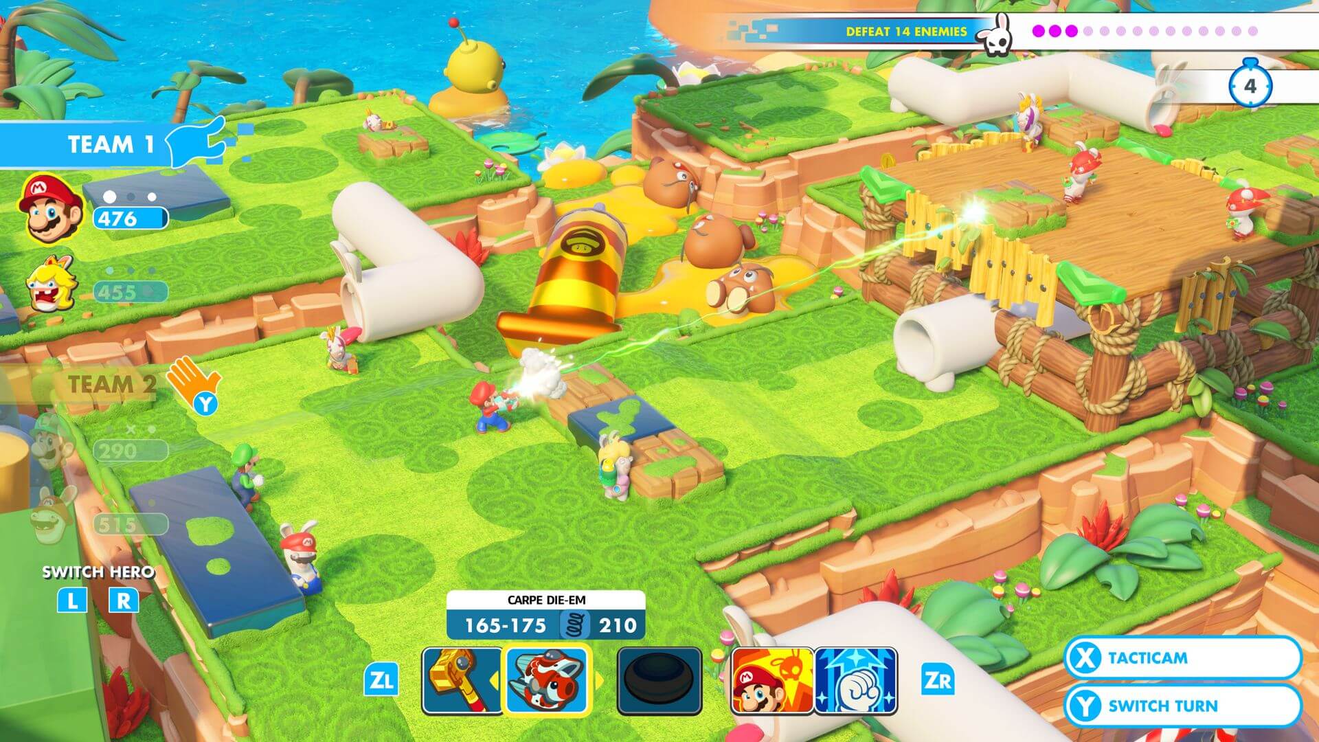Обзор игры Mario + Rabbids: Kingdom Battle.. Фото.