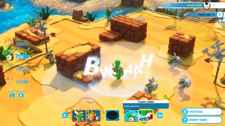 Обзор игры Mario + Rabbids: Kingdom Battle. Фото.