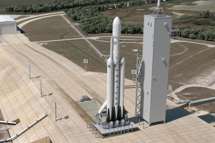 В SpaceX провели испытания двигателей Falcon Heavy. Фото.