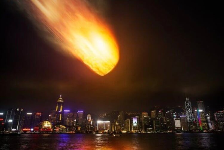 Астероид может положить конец всему. Фото.