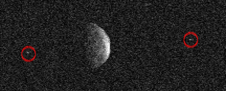 Посетивший нас астероид «Флоренция» настолько большой, что имеет целых два спутника. Фото.
