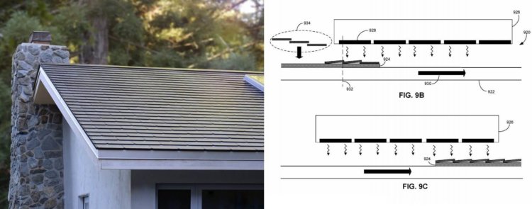 Патент Tesla раскрыл принцип монтажа солнечных крыш. Фото.