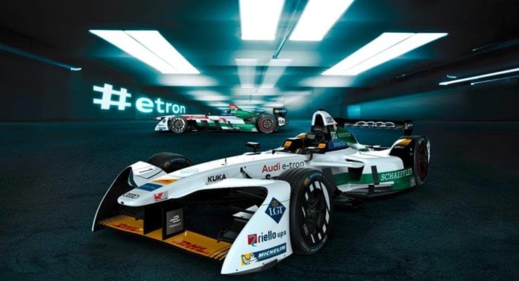 Audi представила свой болид для гонок Formula E. Фото.