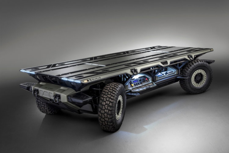В General Motors разработали беспилотную грузовую платформу на водороде. Фото.