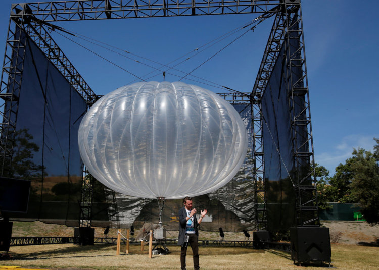 Воздушные шары Google восстановили сотовую связь в Пуэрто Рико. Фото.