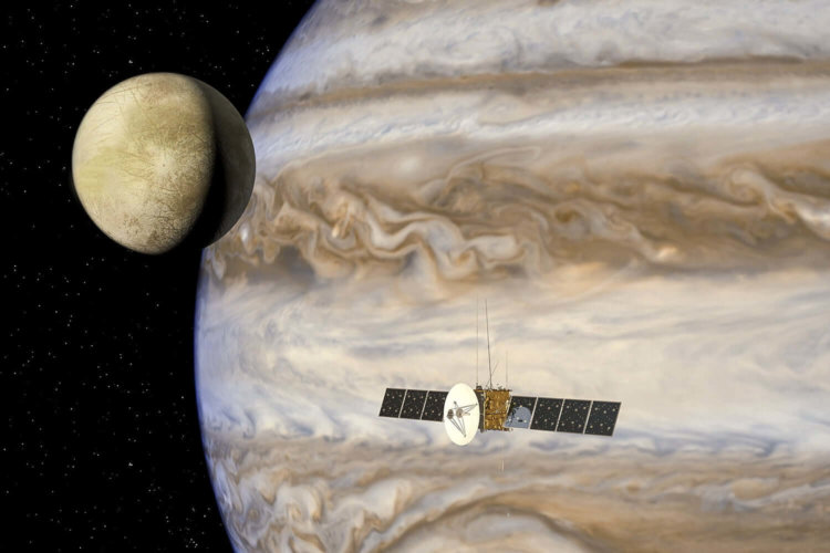 JUICE. Цель этой миссии — исследование Юпитера. Фото.