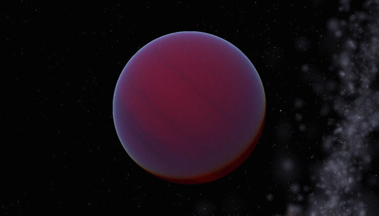 Характеристики новой экзопланеты. Коричневый карлик спектрального класса T в представлении художника. Фото.