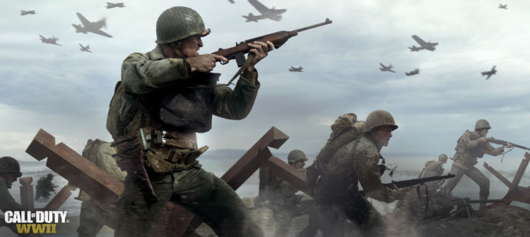 Обзор игры Call of Duty: WWII. Минусы:. Фото.