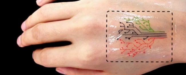 Ученые из MIT создали татуировку из живых клеток. Фото.
