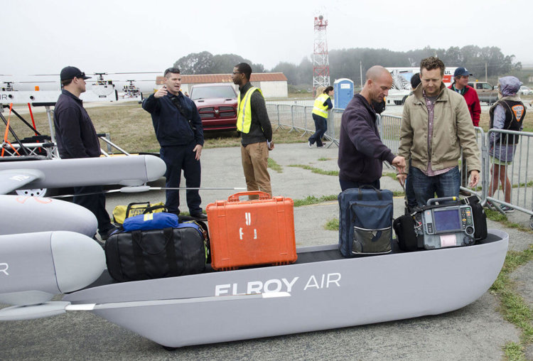 Компания Elroy air создаёт летающий грузовик с автопилотом. Фото.