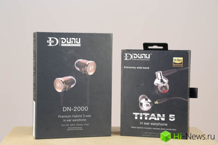 Гибриды против «титанов»: обзор наушников Dunu DN-2000 и Titan 5. Упаковка и комплект поставки. Фото.