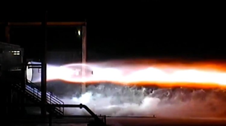 Blue Origin испытала ракетный двигатель, созданный для замены российского РД-180. Фото.