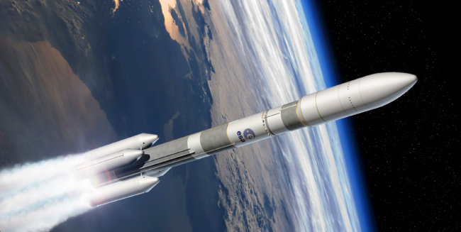 В Германии успешно прошли испытания новейшего двигателя для ракеты Ariane 6. Фото.