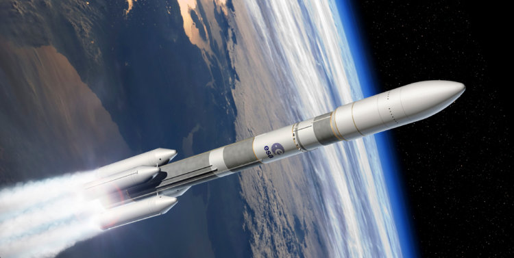 В Германии успешно прошли испытания новейшего двигателя для ракеты Ariane 6. Фото.