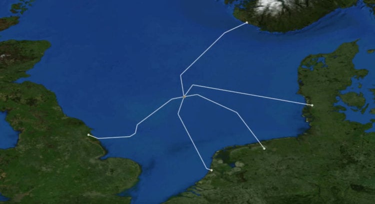 Предложен проект строительства гигантской ветряной электростанции в Северном море. Фото.