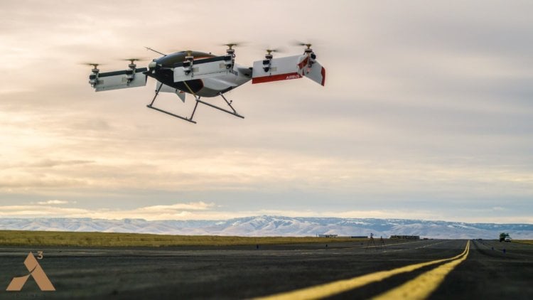 Airbus провела первые испытания летающего беспилотного такси. Фото.