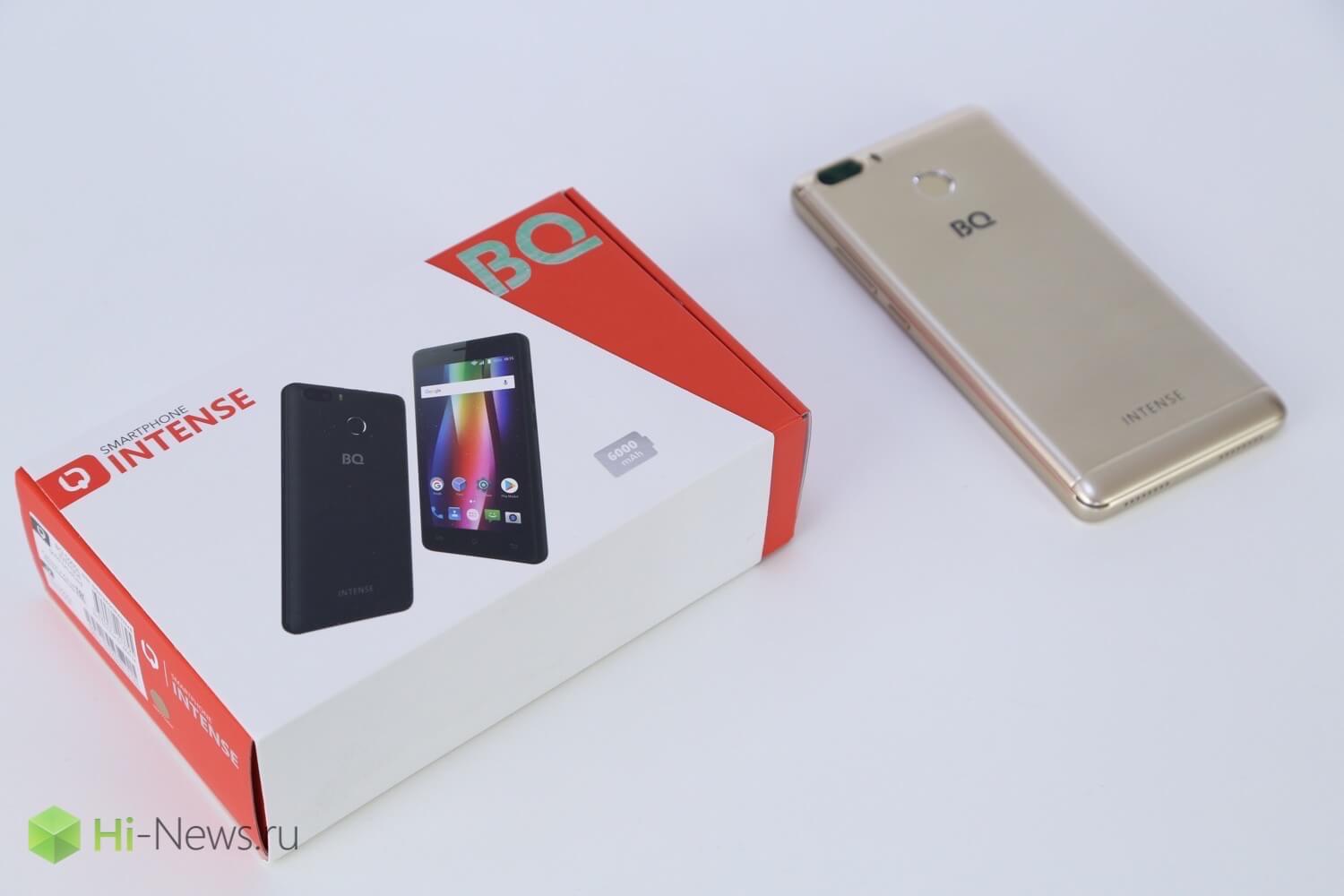 BQ Intense — долгоиграющий смартфон из России. Фото.