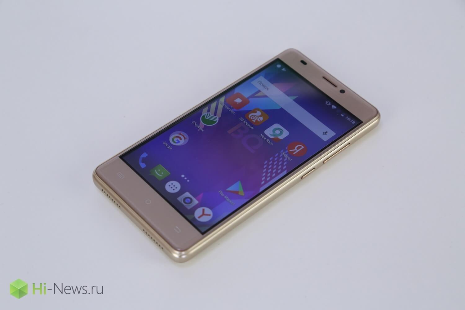 BQ Intense — долгоиграющий смартфон из России. Фото.