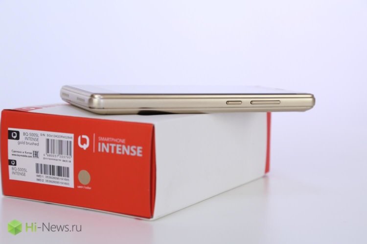 BQ Intense — долгоиграющий смартфон из России. Фото.