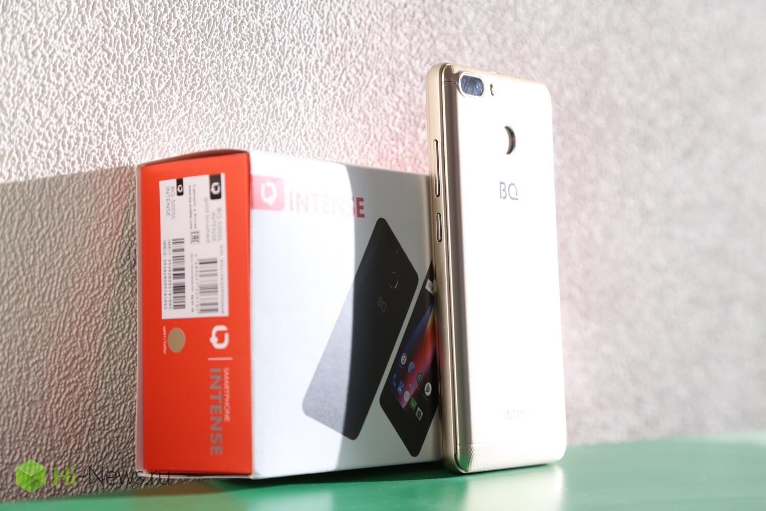 BQ Intense — долгоиграющий смартфон из России. Фото.