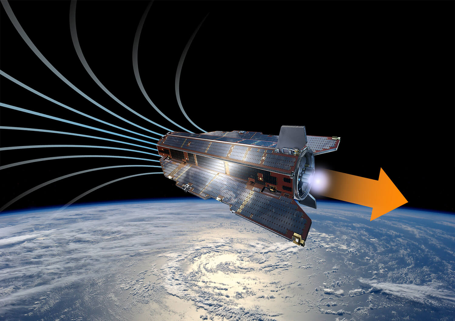 ЕКА провело испытание прямоточного ионного двигателя, работающего на воздухе.. Фото.