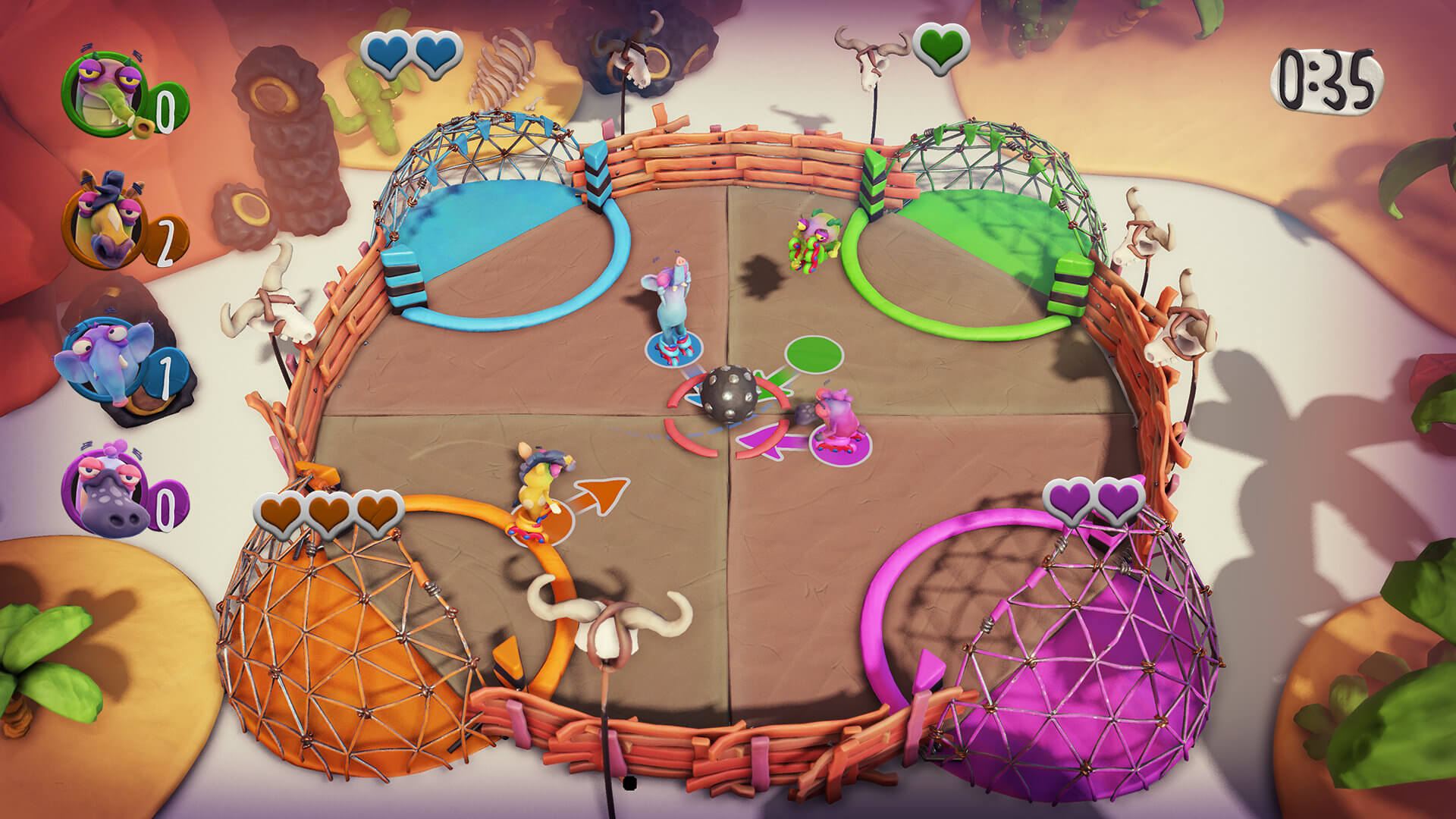 Обзор игры Frantics: «Королевская битва», не вставая с дивана. Фото.