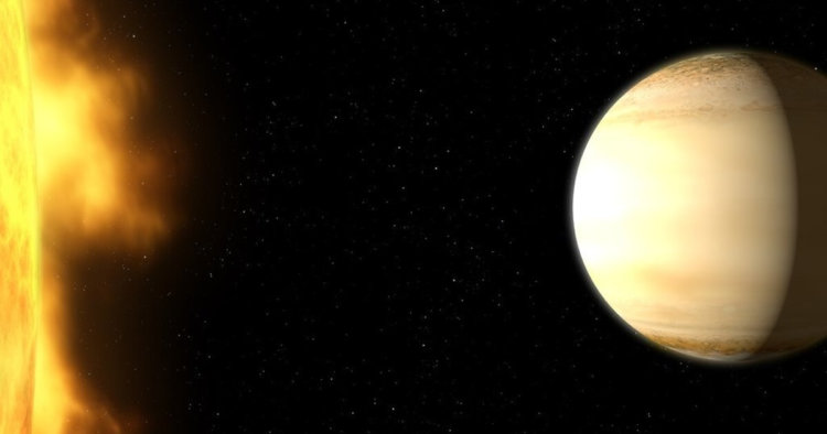 Атмосфера обнаруженной планеты-супергиганта очень удивила ученых. Фото.