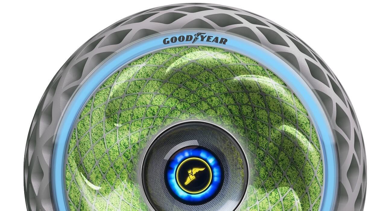Goodyear показала автомобильные шины, вырабатывающие кислород.. Фото.