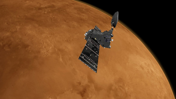 «Экзомарс» передал первые снимки с новой орбиты. Фото.