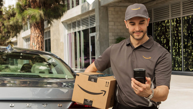 Amazon будет доставлять покупки прямо в багажник вашего автомобиля. Фото.