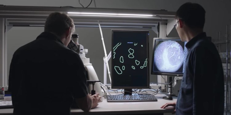 В Google создали микроскоп дополненной реальности для диагностики рака. Фото.