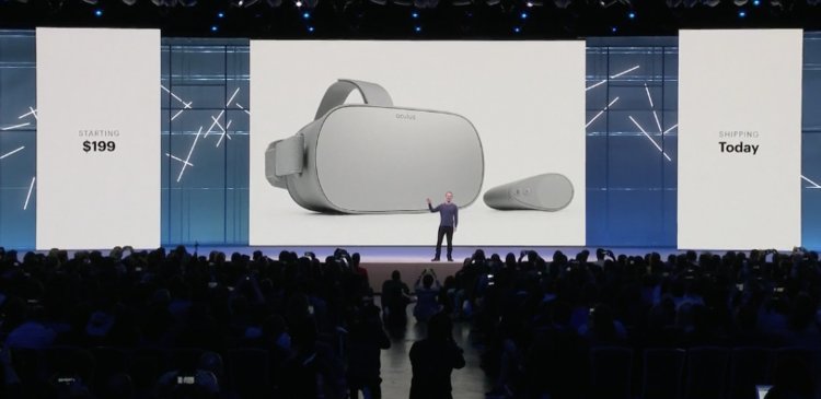 Итоги первого дня конференции Facebook F8: Oculus Go, обновления Facebook, Instagram и WhatsApp. Oculus Go. Фото.