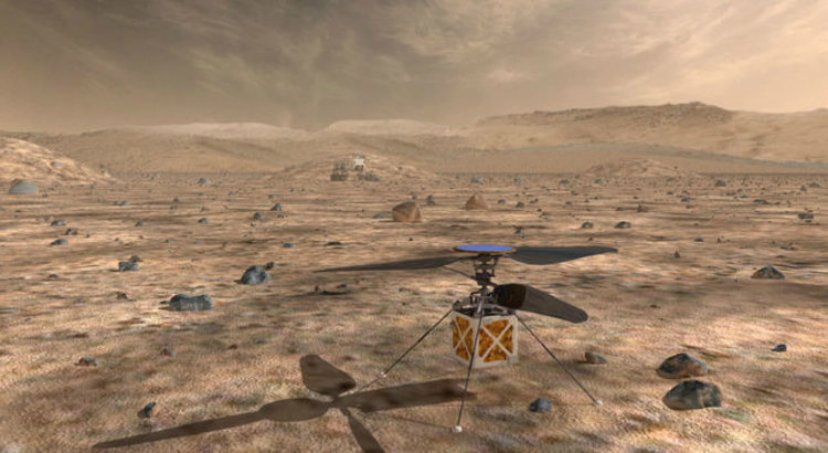 Решено: NASA отправит вертолет на Марс. Фото.