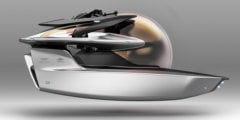 Aston Martin приступает к созданию электрической подводной лодки. Фото.