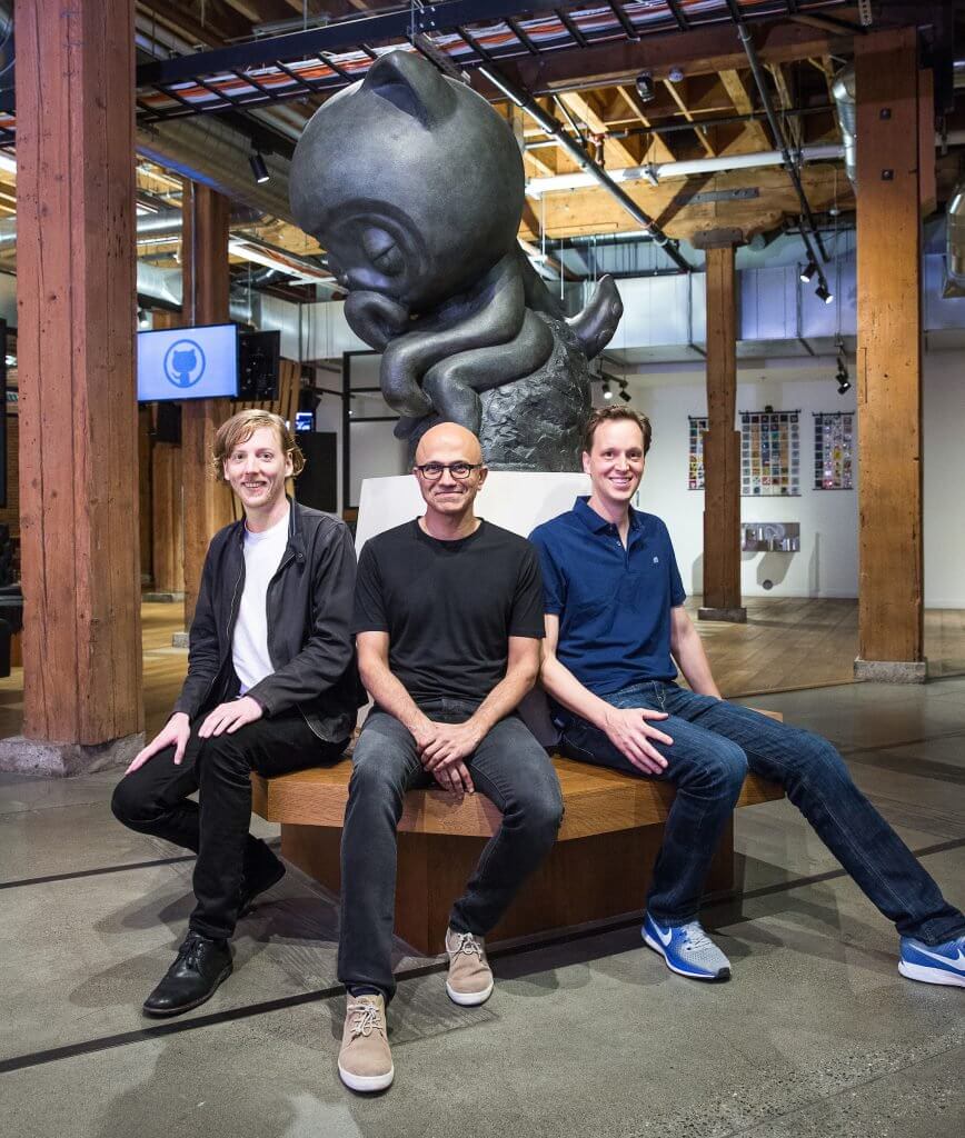 Microsoft купила GitHub за 7,5 миллиарда долларов. Фото.