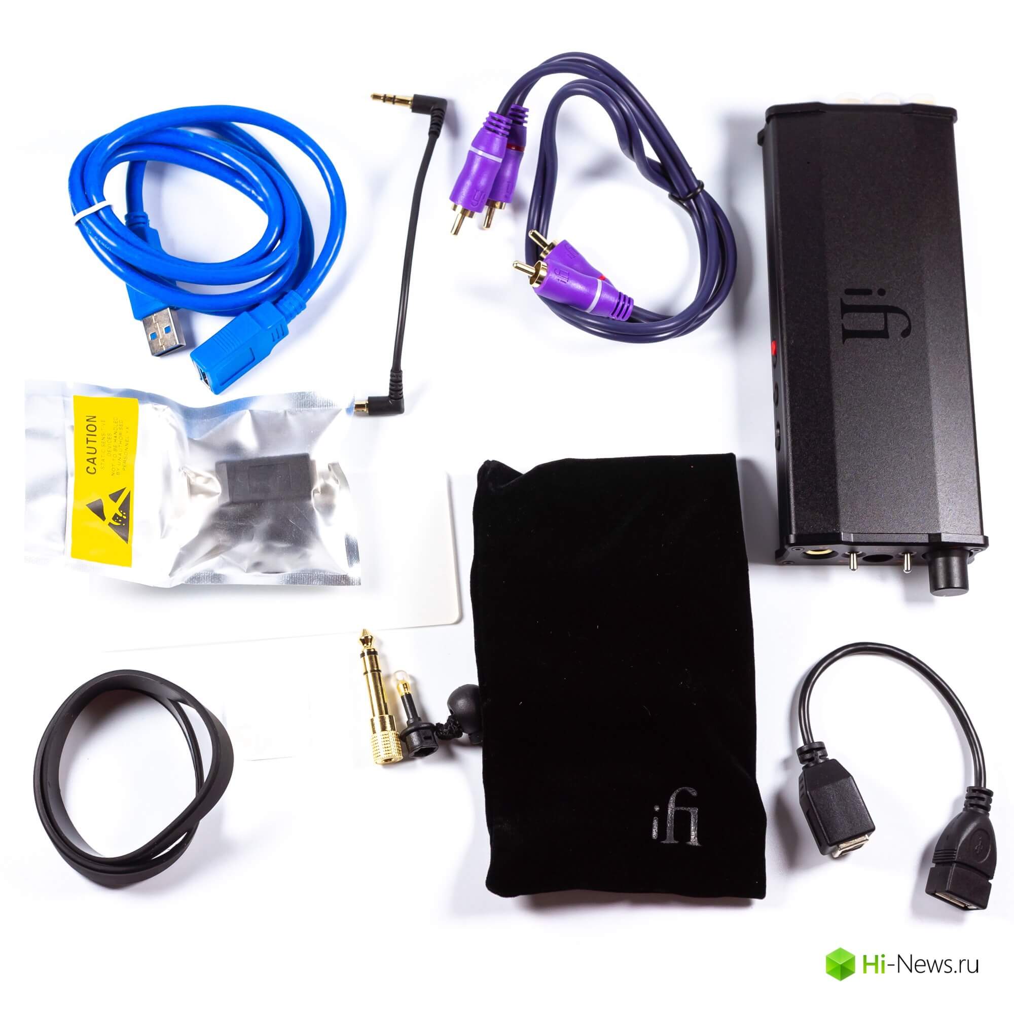 Обзор портативного ЦАП и усилителя iFi Micro iDSD Black Label. Упаковка и комплект поставки. Фото.