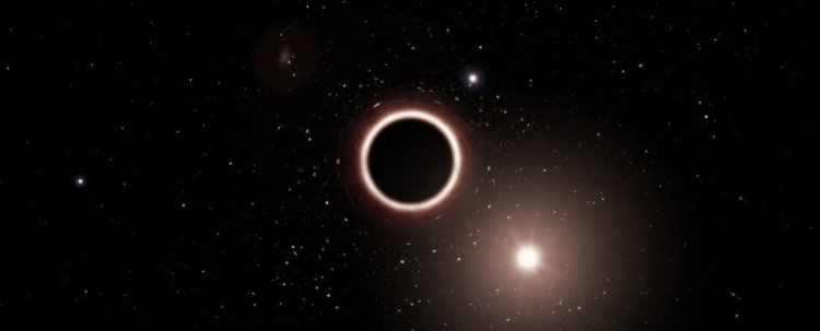 Наблюдения за черной дырой подтвердили общую теорию относительности Эйнштейна. Фото.