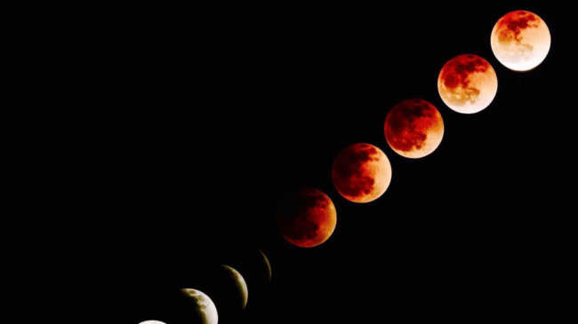 27 июля состоится самое долгое полное лунное затмение за 100 лет. Фото.