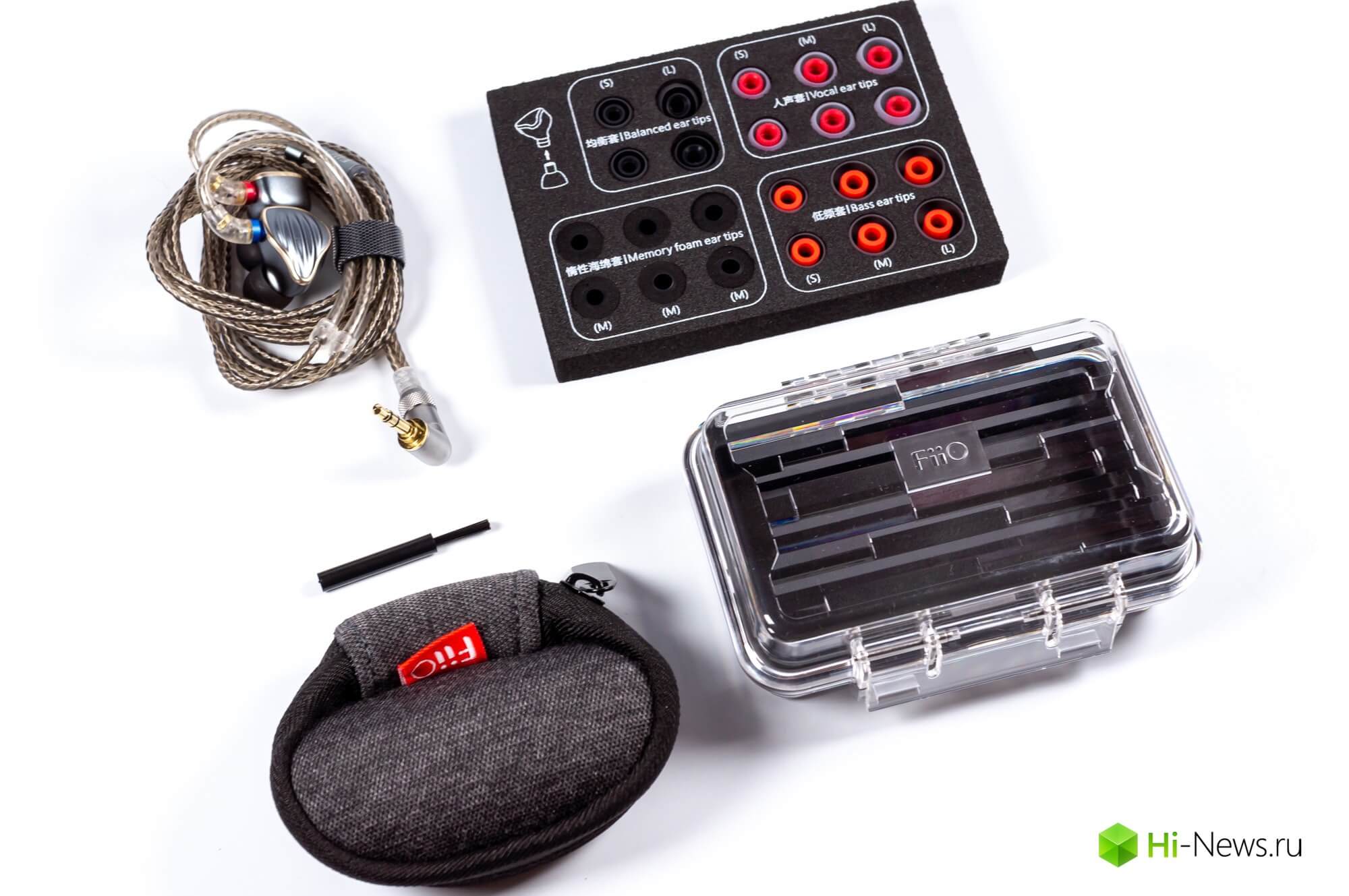 Обзор наушников FiiO FH5 — технологии, стиль и звук. Упаковка и комплект поставки. Фото.