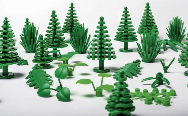 LEGO начала делать блоки из растений. Фото.