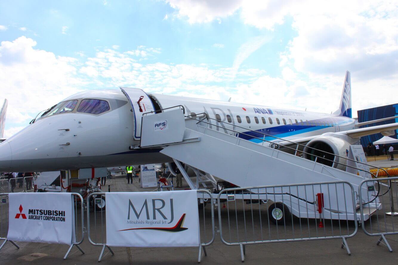 Первый реактивный самолет Mitsubishi начнет полеты в 2020 году. Взгляните на прототип.. Фото.