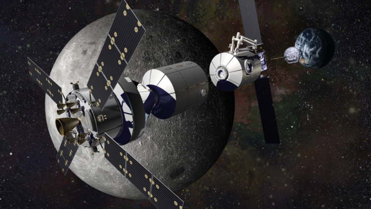 Россия не будет участвовать в создании американской лунной станции. Фото.