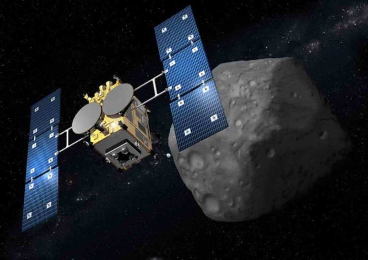Японское космическое агентство показало новые изображения с поверхности астероида. Фото.