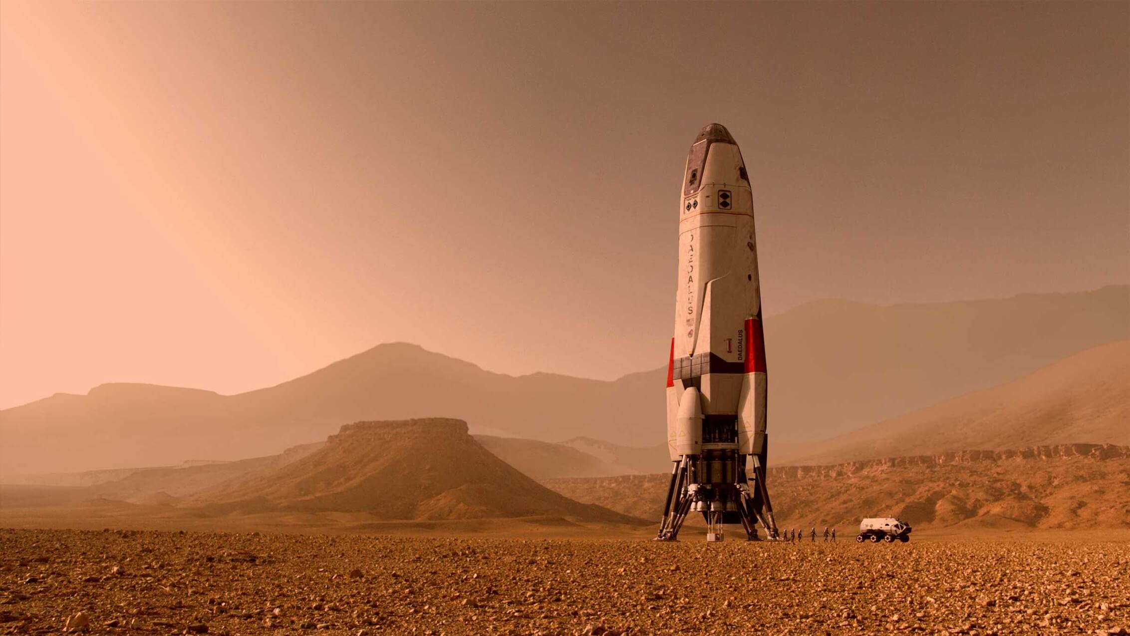 На древнем Марсе были подходящие условия для подземной жизни. Фото.