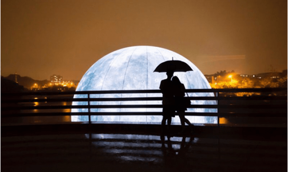 Китай хочет вывести на орбиту Земли искусственную «луну».. Фото.